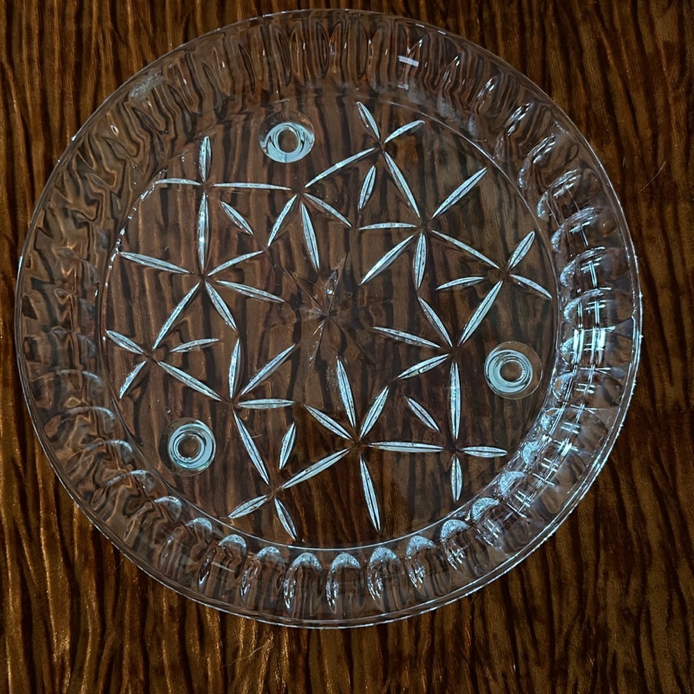 Crystal plate raised